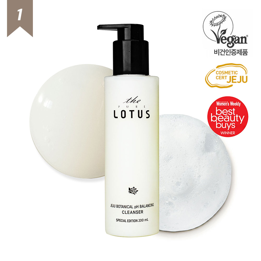 [용량UP]더퓨어로터스 제주 보태니컬 pH 밸런싱 클렌저 200ml