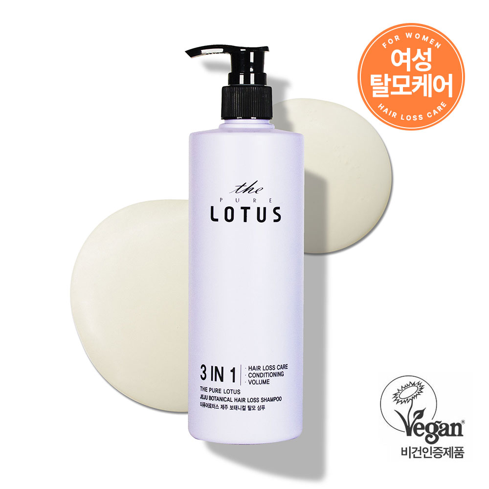 더퓨어로터스 보태니컬 여성 탈모 샴푸 420ml