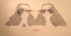 정지선_그 날_한지에 연필, 목탄_80x151 cm_2013