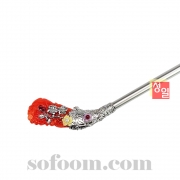 n1566 작은알산호색비녀