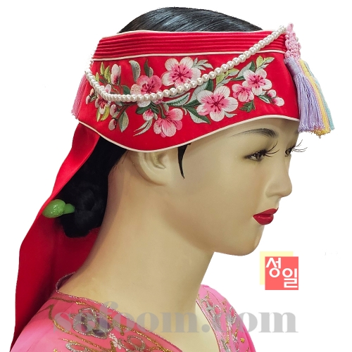 n4774 매화꽃자수아얌 - 빨강색