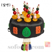 n4817 호박족두리1-검정색