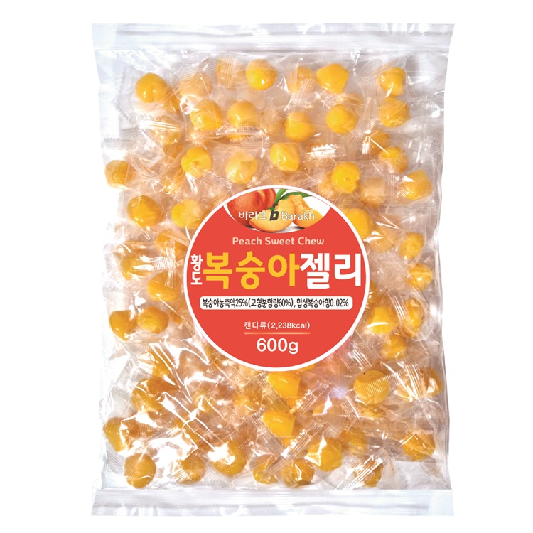 바라크 건강간식 복숭아젤리_600g