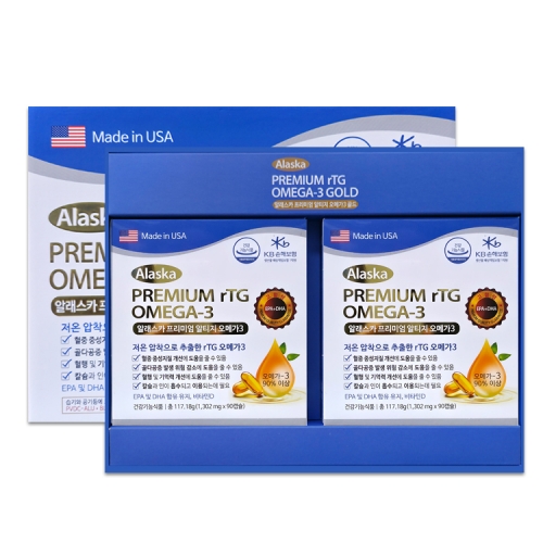 알래스카 프리미엄 알티지 오메가3 골드_90정