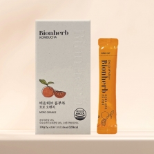 상큼한 비온허브 콤부차 건강쥬스 모로오렌지 1박스(20포)