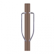 유리문손잡이(강화도어)TS 195(센터600 &Phi;32)
