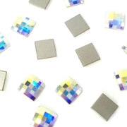 오스트리아산 크리스탈 2493 8mm/10mm (스와로브스키 정품) 체스보드 플랫백 평면 네일스톤 네일파츠