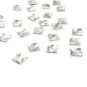 오스트리아산 크리스탈 2420 10mm (스와로브스키 정품) 비대칭 컷팅 사각 플랫백 평면 네일스톤 네일파츠