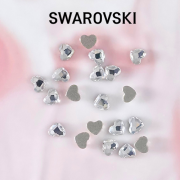 오스트리아산 크리스탈 2808 3.6mm (스와로브스키 정품) 하트 플랫백 평면 네일스톤 네일파츠