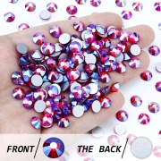 오스트리아산 크리스탈 2088 (스와로브스키 정품) 라이트시암쉬머 원형 평면 네일스톤 네일파츠