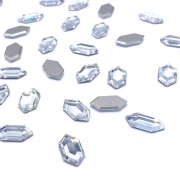 오스트리아산 크리스탈 2776 8.2mm (스와로브스키 정품) 일롱게이티드 헥사곤 육각형 평면 네일스톤 네일파츠