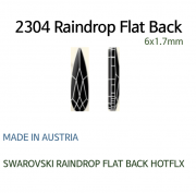 오스트리아산 크리스탈 2304 6mm (스와로브스키 정품) 레인드롭 평면 네일스톤 젤네일파츠 셀프네일아트재료