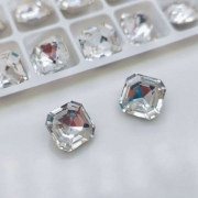 오스트리아산 크리스탈 4480 10mm/8mm (스와로브스키 정품) 임페리얼 FS 투명 브이컷 스퀘어 네일스톤 네일파츠