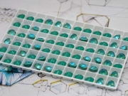 오스트리아산 크리스탈 1088 (스와로브스키 정품) 실키사가딜라이트 원형 V컷 스톤 네일파츠 네일스톤