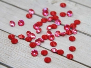 오스트리아산 크리스탈 1088 (스와로브스키 정품) 로얄레드딜라이트 원형 V컷 스톤 네일파츠 네일스톤