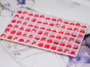 오스트리아산 크리스탈 1088 (스와로브스키 정품) 로터스핑크딜라이트 원형 V컷 스톤 네일파츠 네일스톤