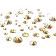 오스트리아산 크리스탈 2088 (스와로브스키 정품) 메탈릭선샤인 원형 평스톤 네일파츠 네일스톤