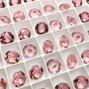 오스트리아산 크리스탈 1088( 스와로브스키 정품) 라이트로즈이그나이트(투명) 원형 브이컷 스톤 네일파츠 네일스톤