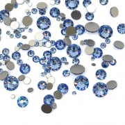 오스트리아산 크리스탈 2088 (스와로브스키 정품) 라이트사파이어 원형 평스톤 네일파츠 네일스톤