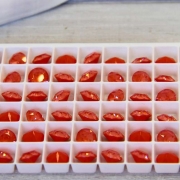 오스트리아산 크리스탈 1088 (스와로브스키 정품) 오렌지딜라이트 브이컷 네일스톤 네일파츠