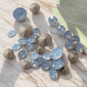 오스트리아산 크리스탈 1088 (스와로브스키 정품) 원형 브이컷 스톤 사파이어오펄 네일스톤 네일파츠