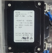 SANKEN-AIRPAX IELH-11-1-62F-7.5A Circuit Breaker