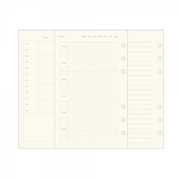 카코 KACO 버클 B6 오거나이저 만년 다이어리 속지