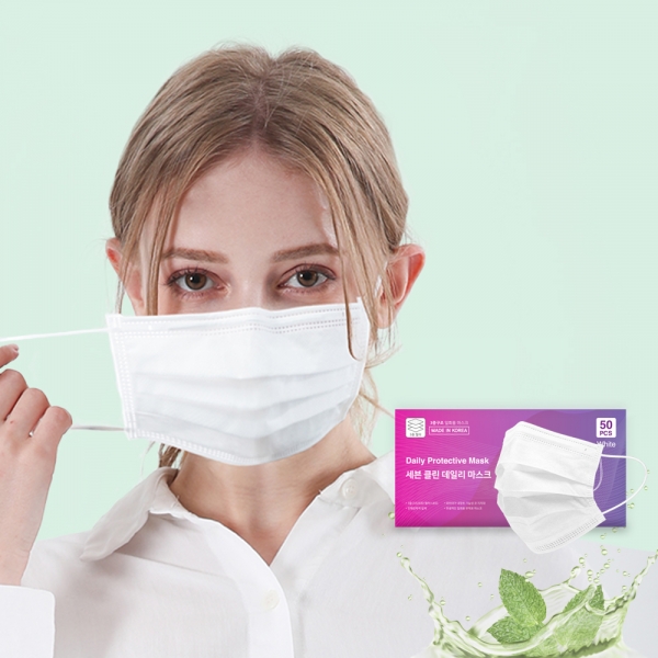 엘바 세븐클린 일회용 데일리 아로마 덴탈마스크 50매
