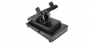 Long throw expression pedal with side switches