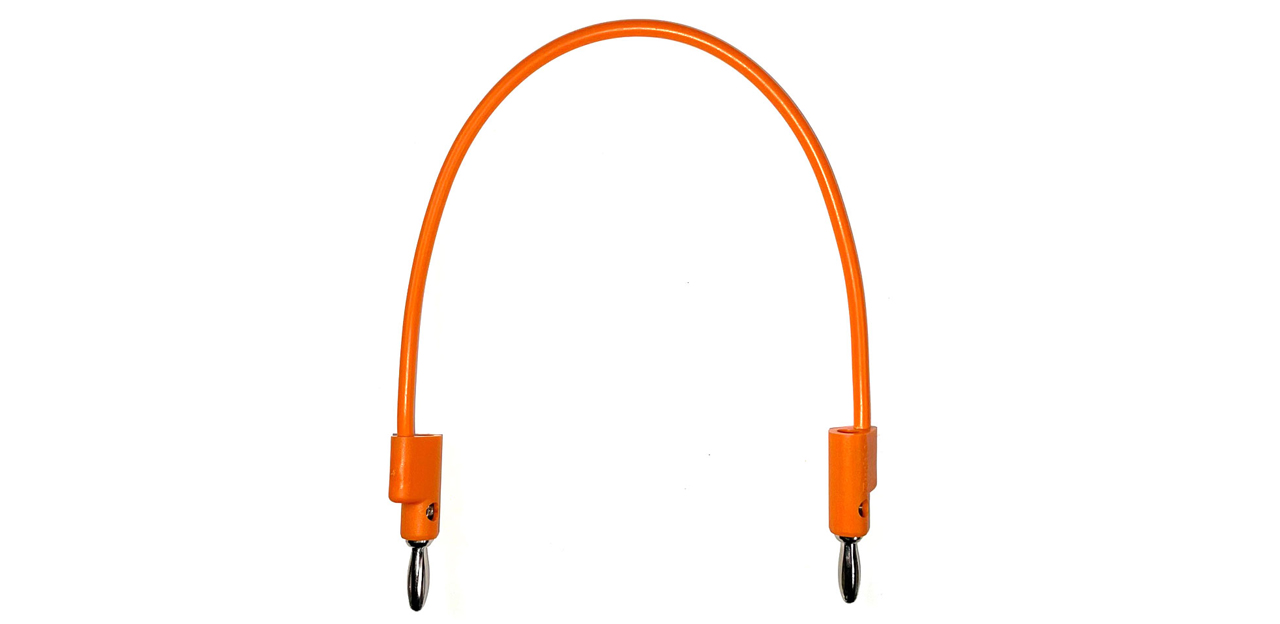 CV Banana Cable Orange 25cm