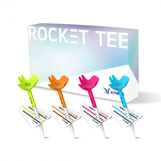 엑스넬스 높이조절 에이밍 로켓 골프티꽂이 4P세트