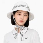 테크스킨 여성 리본 버킷햇