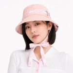 테크스킨 여성 리본 버킷햇