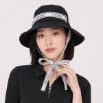 테크스킨 여성 리본 버킷햇