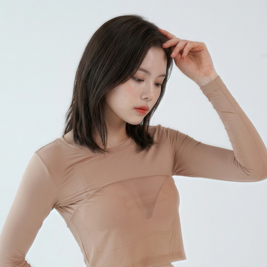 테크스킨 스탠다드 쿨 크롭 이너웨어(스킨)