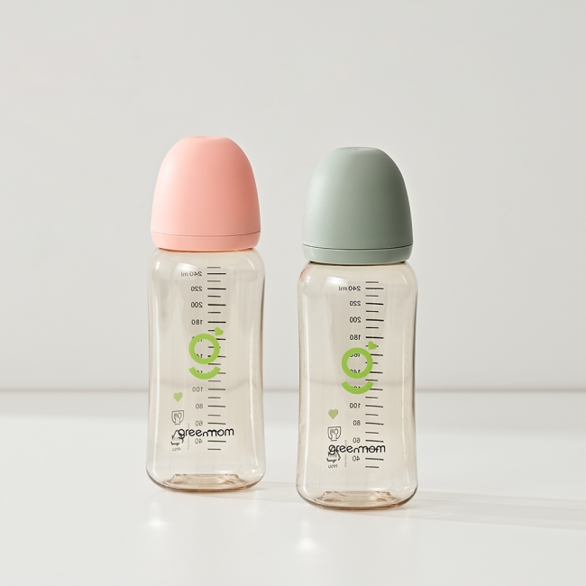 그린맘 베이직 PPSU 슬림 노꼭지 젖병 250ml