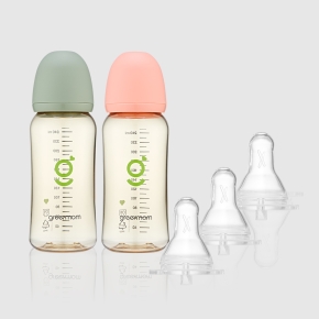 [슬림형세트] PPSU 베이직 젖병250ml2개 아이쏙3개