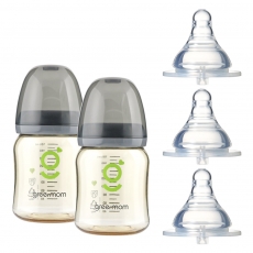 [와이드세트] PPSU 베이직 젖병180ml2개 젖꼭지3개