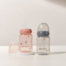 그린맘 컬러 PP 슬림 노꼭지젖병 140ml