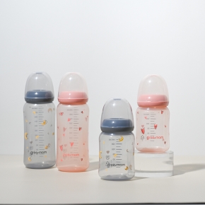 [컬러트윈팩] 그린맘 컬러 PP 슬림형 노꼭지젖병