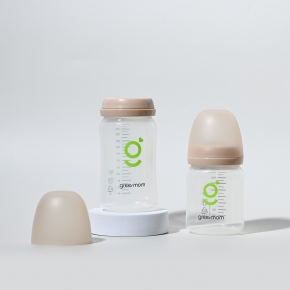 [트윈팩] 그린맘 베이직 와이드 PP 노꼭지젖병