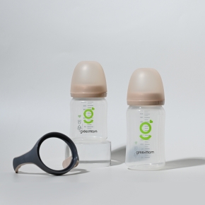 [손잡이세트] 그린맘 베이직 PP 와이드형 샌드베이지