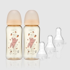[젖꼭지 세트] PPSU 꿈찾는 토끼 젖병250ml2개 아이쏙3개