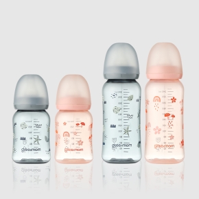 [트윈팩] 그린맘 컬러 PPSU 슬림형 노꼭지 젖병