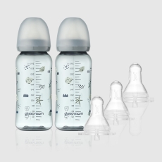 [젖꼭지 세트] PPSU 리틀 오션 젖병250ml2개 아이쏙3개