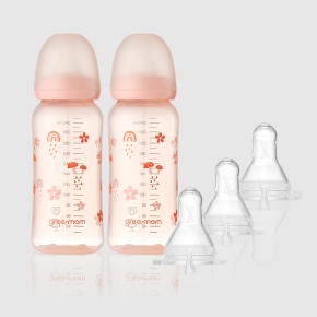 [젖꼭지 세트] PPSU 리틀 포레스트 젖병250ml2개 아이쏙3개