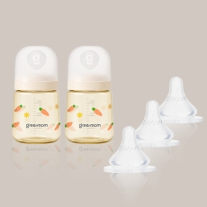 [젖꼭지 세트] 뉴핏 PPSU 당근 170ml + 젖꼭지3개