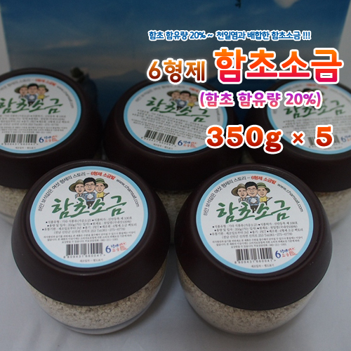 6형제 함초소금 (350g&times;5개)