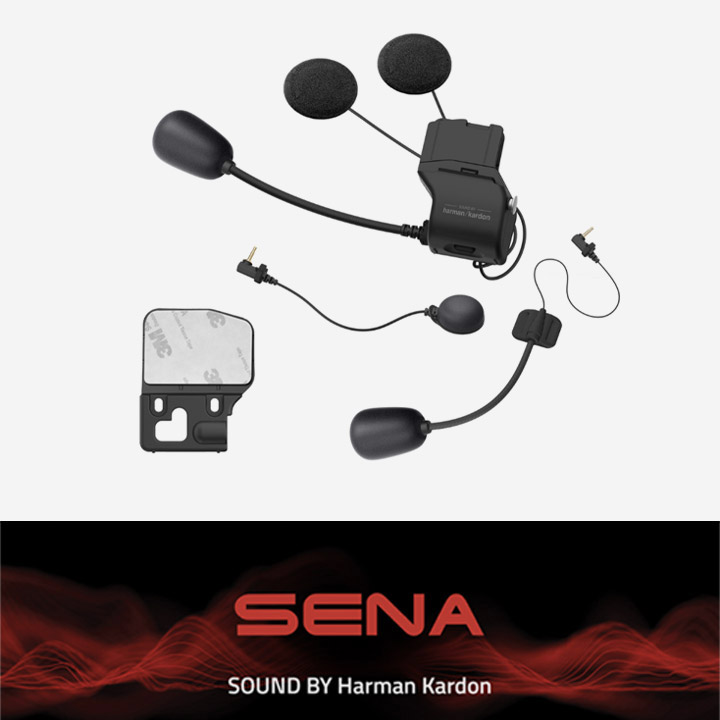 SENA 50S with SOUND BY Harman Kardon 유니버설 헬멧 클램프 키트
