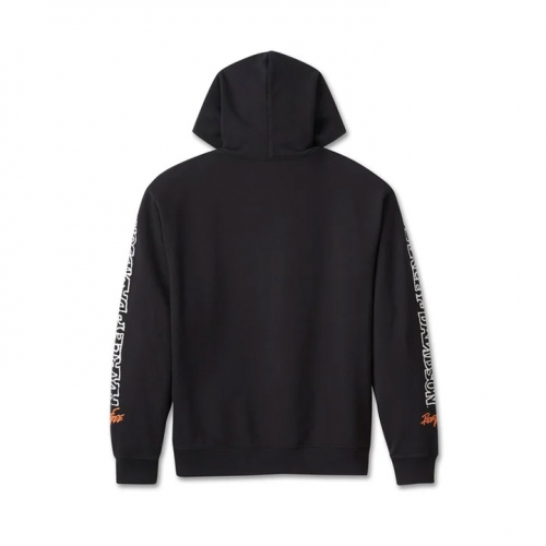 [LIMITED] 남성 윌리 G 스컬 윙드 후드티셔츠 BLACK